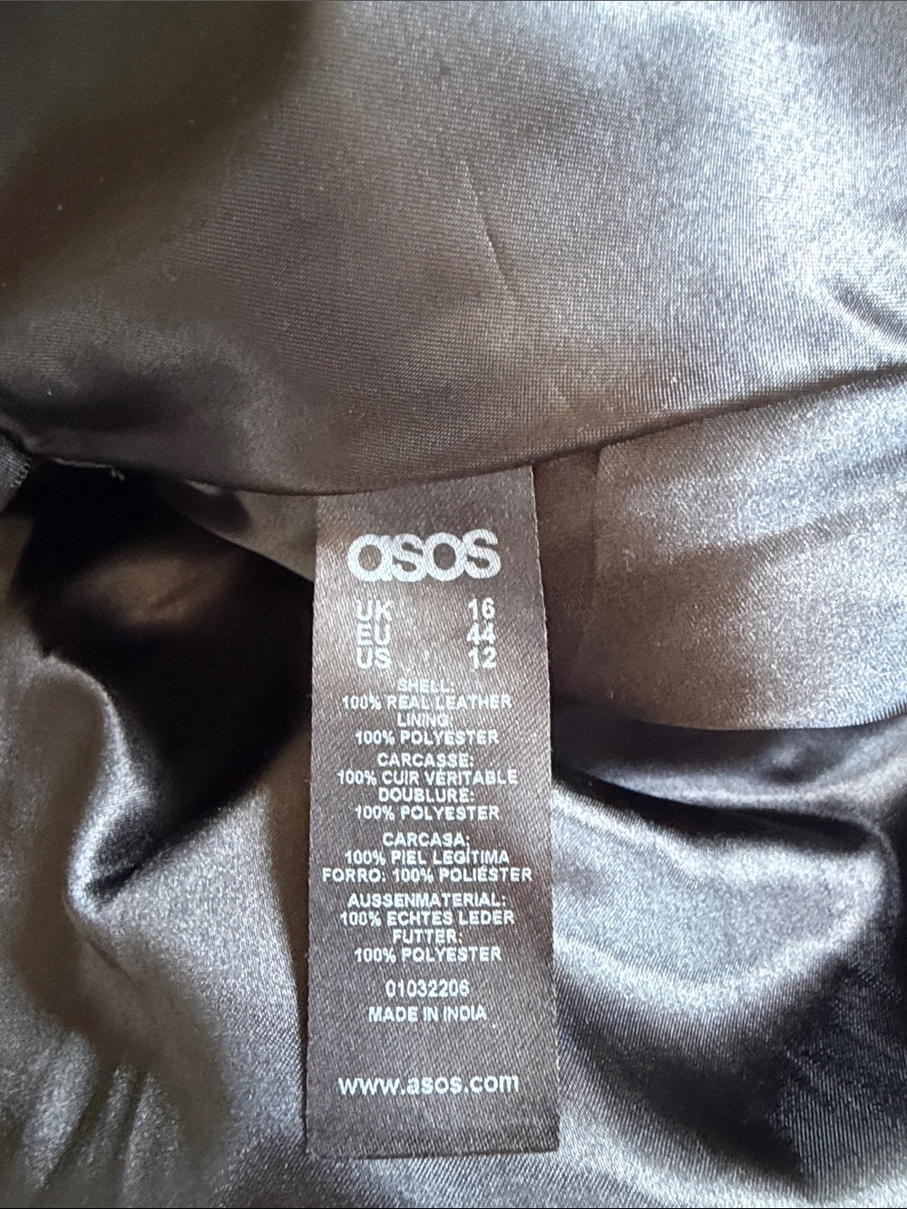 ASOS Leather Pleated Circle Skirt - Picture 3 of 4